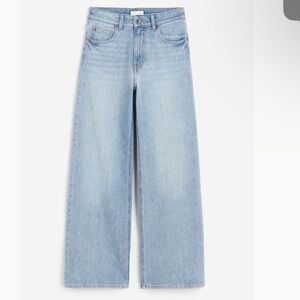 Divided H&M Wide Leg Light Wash Jeans